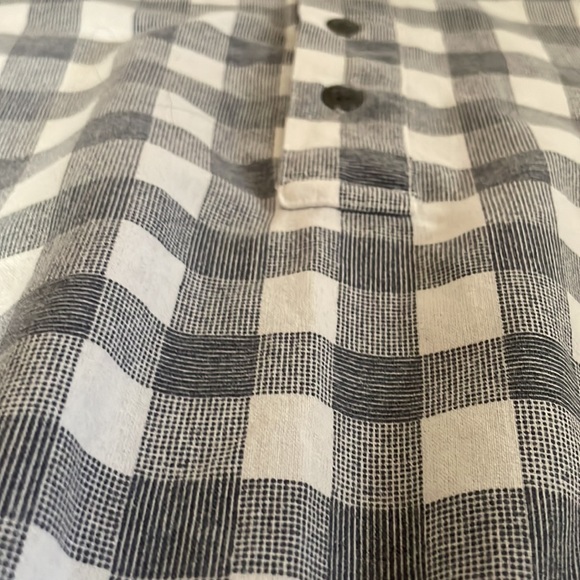 Vintage cotton/polyester button short sleeve blouse - Picture 4 of 6